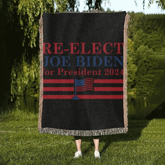 Joe Biden For President 2024 Woven Blankets