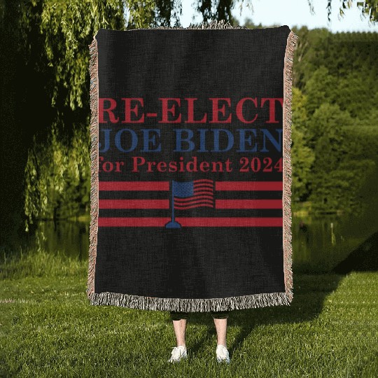 Joe Biden For President 2024 Woven Blankets