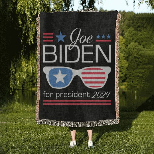 Joe Biden For President 2024 Woven Blankets