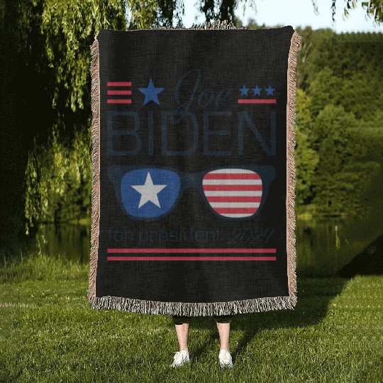 Joe Biden For President 2024 Woven Blankets