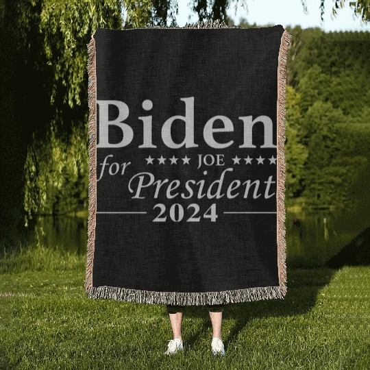 Joe Biden For President 2024 Woven Blankets