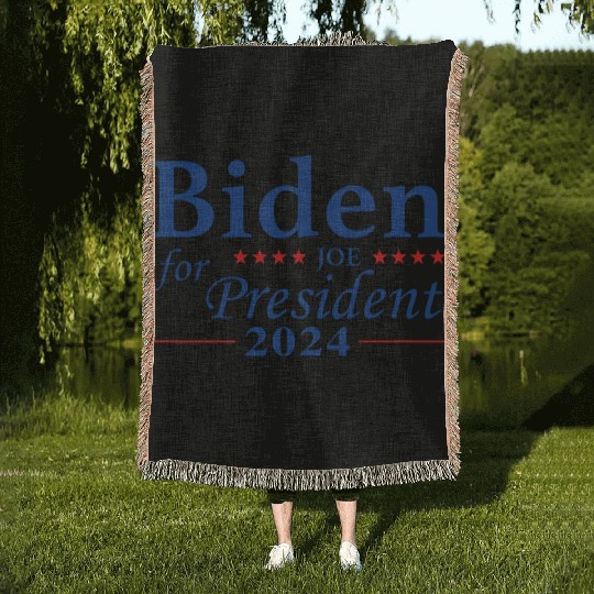 Joe Biden For President 2024 Woven Blankets