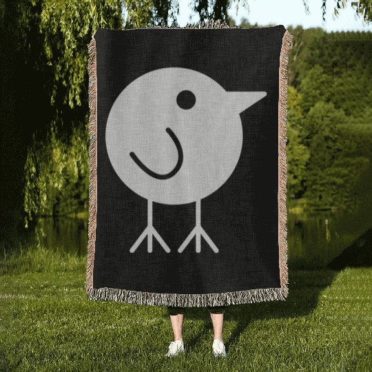 Nature Lover Birdwatching Birding Funny Bird Woven Blankets