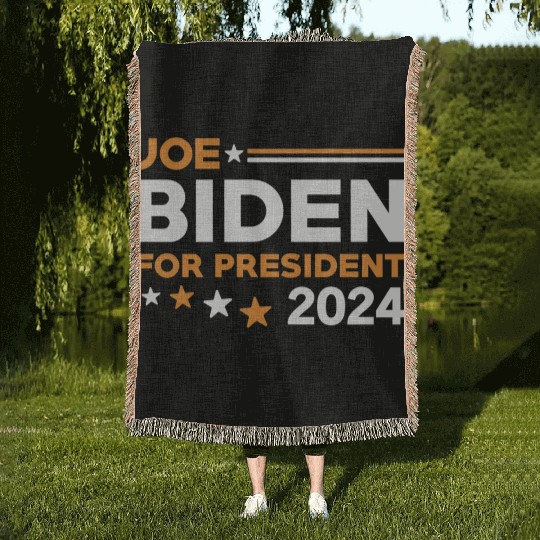 Joe Biden For President 2024 Woven Blankets