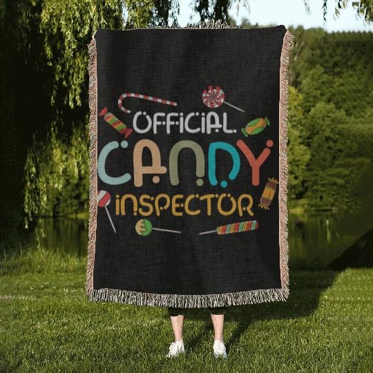 Halloween Costume Lollipop Official Candy Woven Blankets