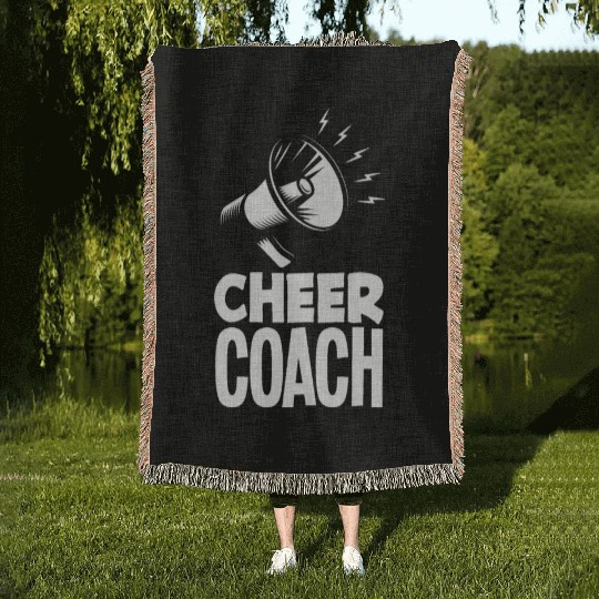 Cheer Coach Cheerleading Coach Cheerleader Coach Woven Blankets
