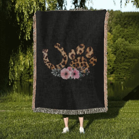 I Run On Horses Dog Hair And Cuss Words Funny Woven Blankets