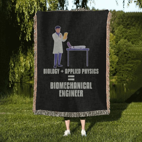 Physics Physicist Biomechanical Engineer Woven Blankets