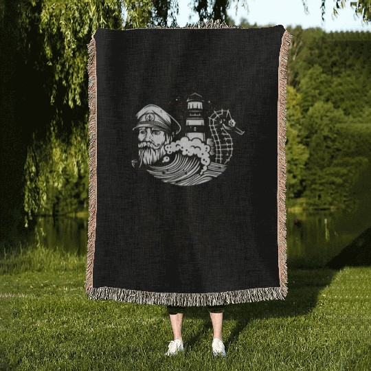 Never Underestimate Skipper Born In 1978 Woven Blankets