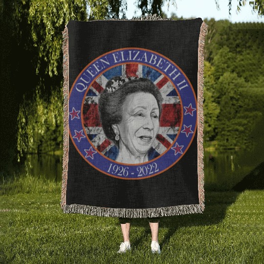 ''queen elizabeth Woven Blankets rest in peace elizabeth sh