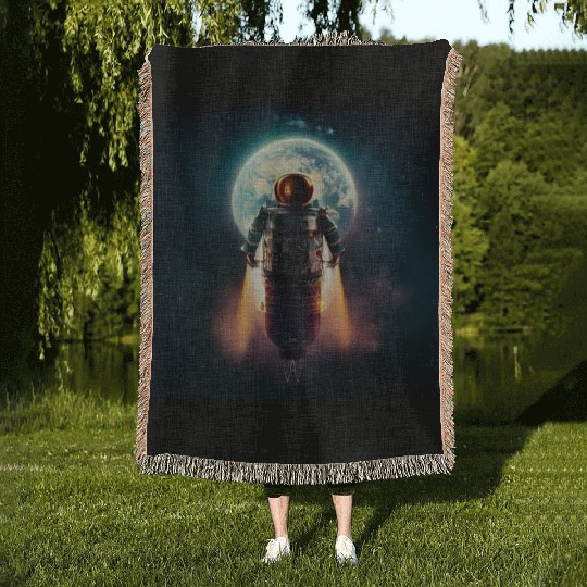 Rocketman Woven Blankets