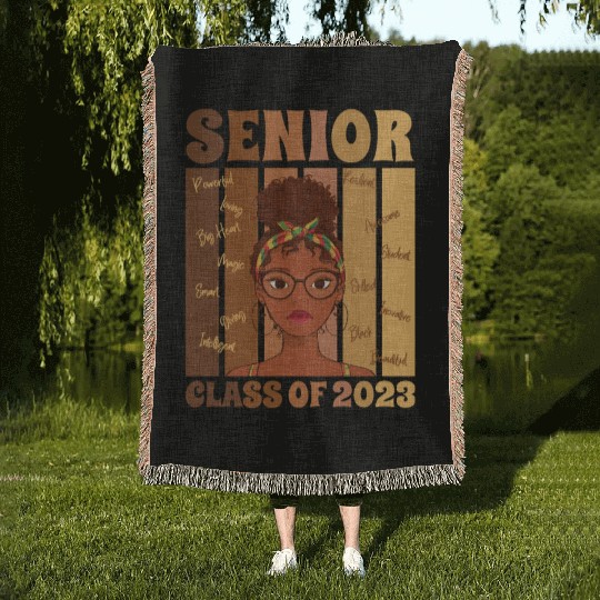 Senior Class Of 2023 Back To School Graduation Woven Blankets