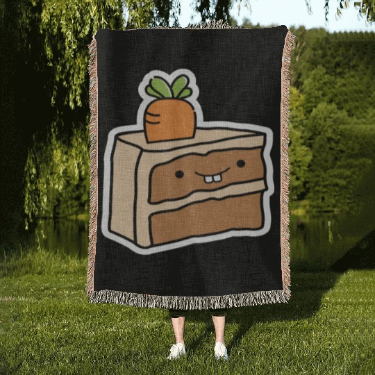 Carrot Cake Sweet Carrot Cake Woven Blankets