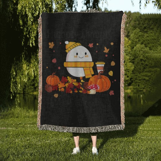 Humpty Dumpty Had A Great Fall Thanksgiving Autumn Woven Blankets