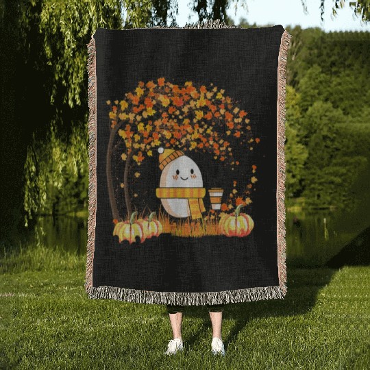 Humpty Dumpty Had A Great Fall Thanksgiving Autumn Woven Blankets
