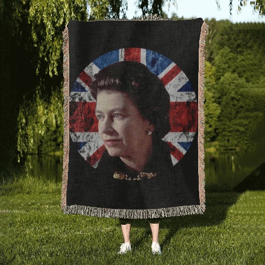Queen Elizabeth II Rest in Peace Elizabeth Woven Blankets