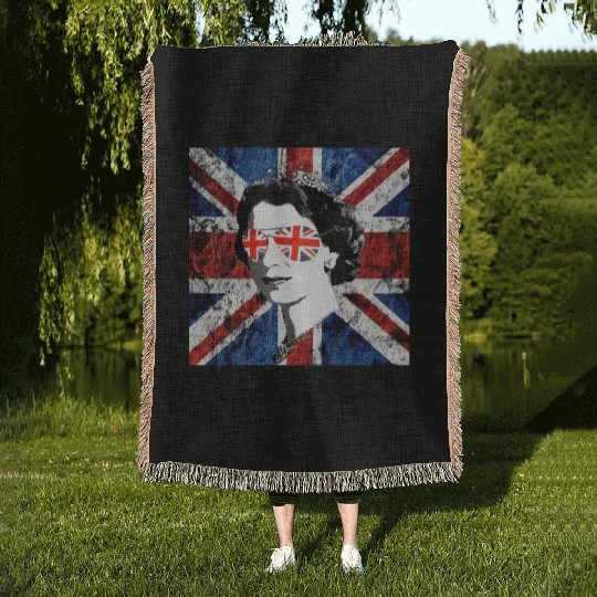 Queen Elizabeth II Rest in Peace Elizabeth Woven Blankets