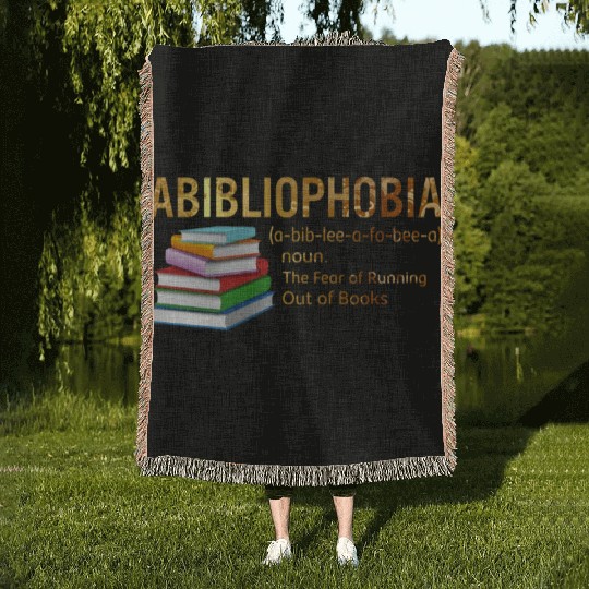 Abibliophobia The Fear Of Running Out Of Books Woven Blankets