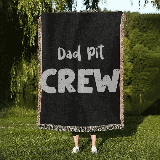 Dad Pit Crew - Birthday Woven Blankets