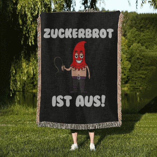 Funny German BDSM Woven Blankets