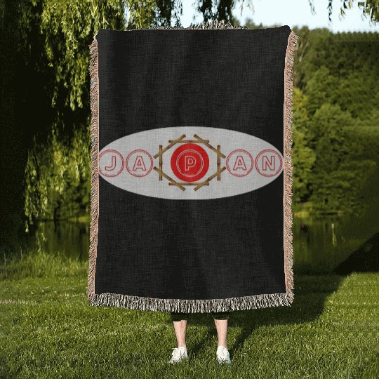 Japan bamboo travel road atlas best country Woven Blankets