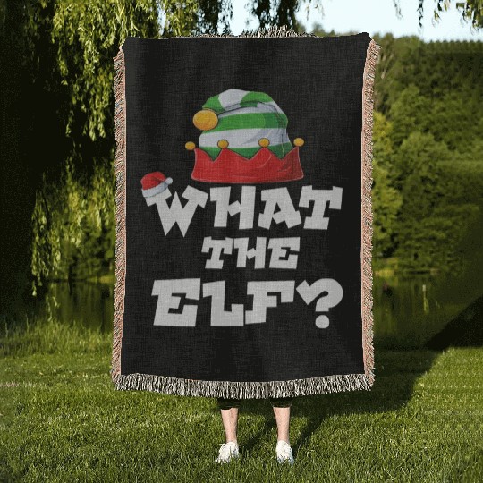 Gamer Elf Family Matching Christmas Group Pajama Woven Blankets