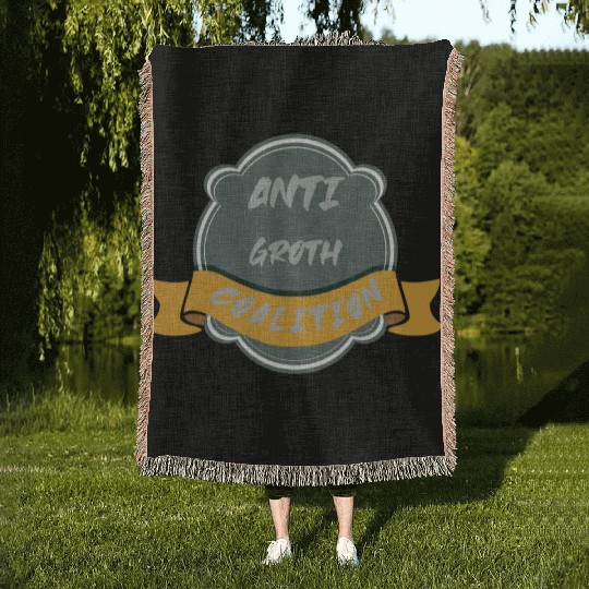 anti growth coalition gift Woven Blankets