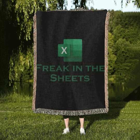 Freak in the Sheets excel Woven Blankets
