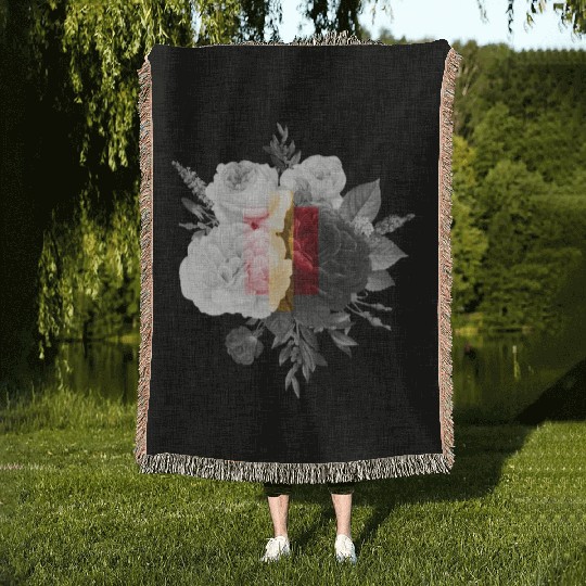 Orchid Flowers Woven Blankets