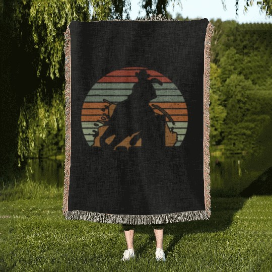 I Need Is Dirt Barrel Racing Equestrian Horse Woven Blankets