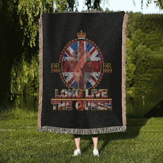 Queen Elizabeth II Rest in Peace Elizabeth Woven Blankets