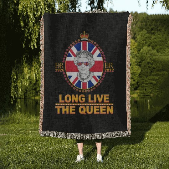Queen Elizabeth II Rest in Peace Elizabeth Woven Blankets