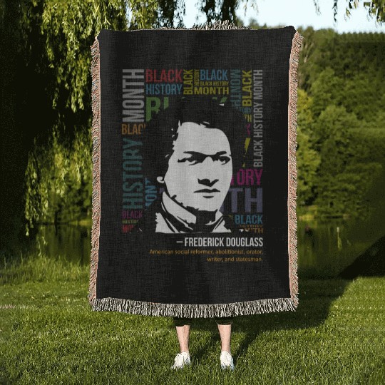 Frederick douglass Woven Blankets