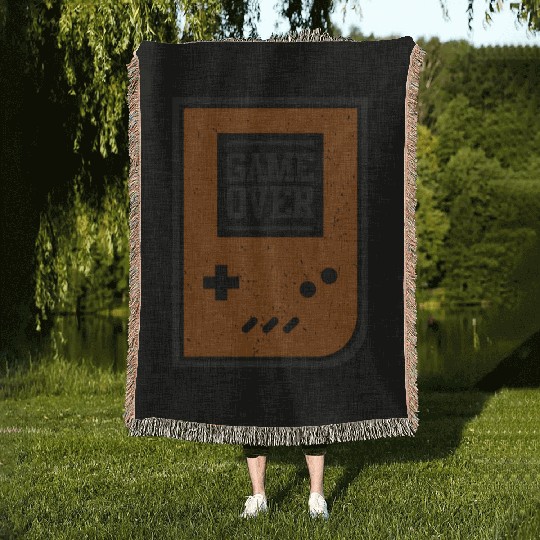 Game Over Video Game Player Gamer Gaming Gifts Woven Blankets