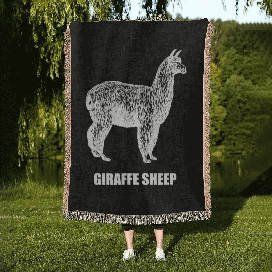 Animals Of The World Meme Giraffe Woven Blankets