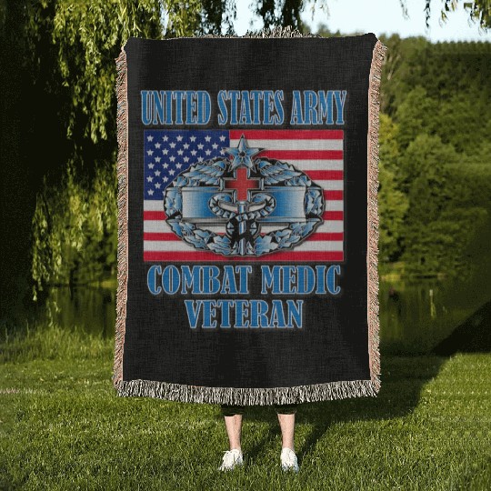Combat Medic 2nd Award Memorable Us Woven Blankets