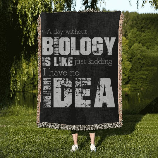 Biology Woven Blankets