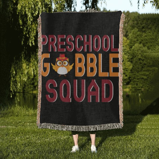 Preschool Gobble Squad. Woven Blankets