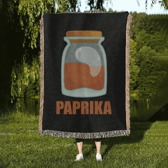 Paprika Spice Flavor Food Cooking Woven Blankets