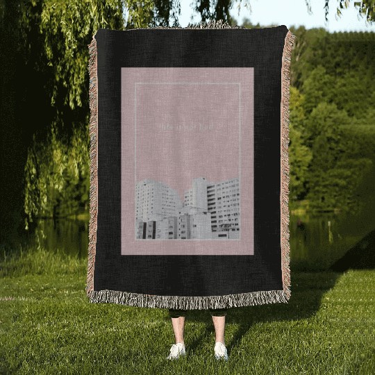 life is not bad - Photography Woven Blankets