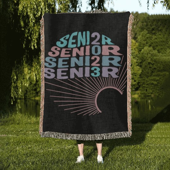 Graduation Woven Blankets, Senior Class Of 2023 Gift End