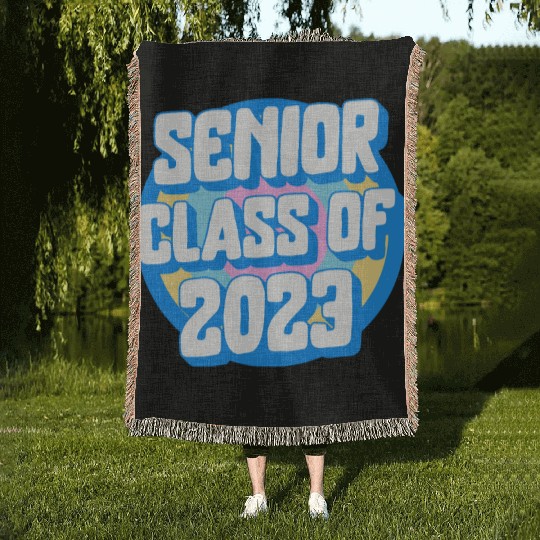 Graduation Woven Blankets, Senior Class Of 2023 Gift End