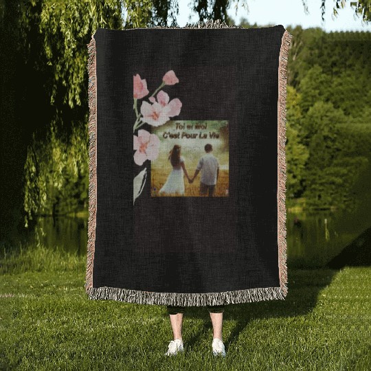 Amour: Toi et moi, C' est pour la vie Woven Blankets