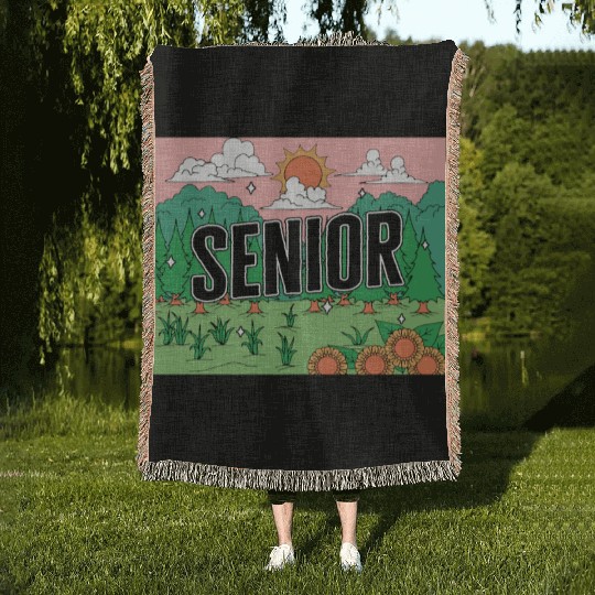 Graduation Woven Blankets, Senior Class Of 2023 Gift End