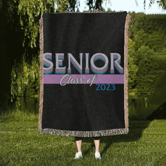 Graduation Woven Blankets, Senior Class Of 2023 Gift End