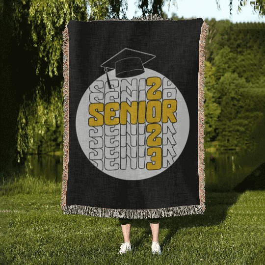 Graduation Woven Blankets, Senior Class Of 2023 Gift End