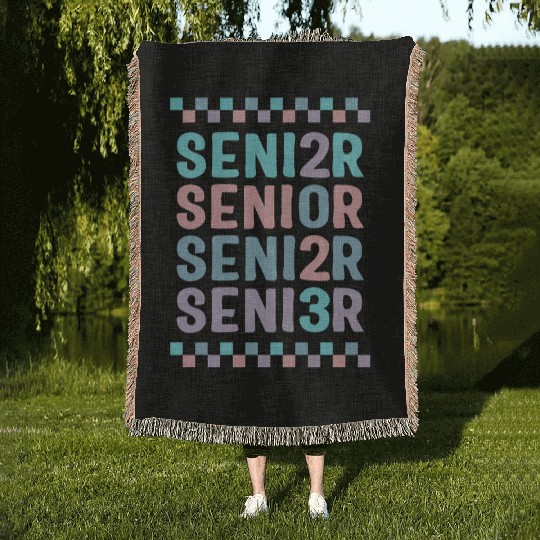 Graduation Woven Blankets, Senior Class Of 2023 Gift End