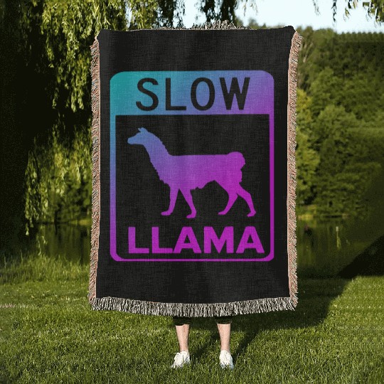 Phish Slow Llama Woven Blankets