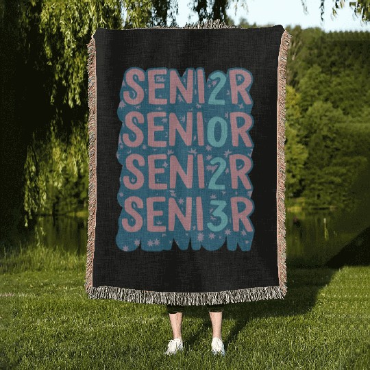 Graduation Woven Blankets, Senior Class Of 2023 Gift End