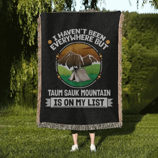 Taum Sauk Mountain Is On My List Hiking Camping Woven Blankets